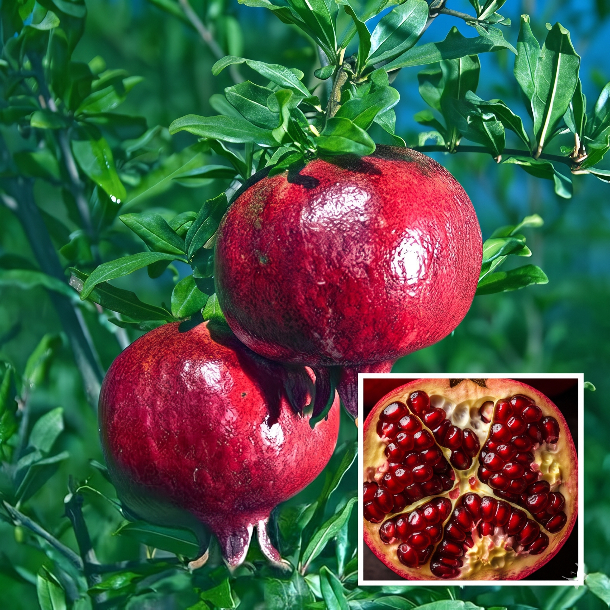 Angel Red Pomegranate Angel Red Pomegranate Plant – Sweet, Juicy & Premium Fruit Variety Pack Of - 1 - Image 1